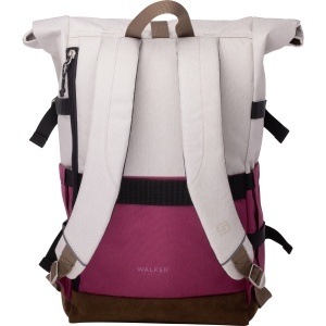 Rucsac Rollup Bicolor Crem Popcorn - Roz Magenta Walker - Img 3