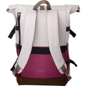 Rucsac Rollup Bicolor Crem Popcorn - Roz Magenta Walker - Img 3