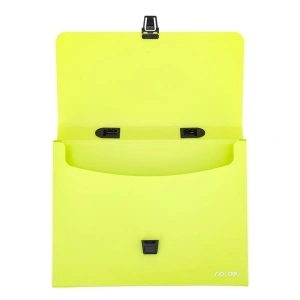 Servieta plastic Deli, cu maner, A4, 4cm, culori neon - Img 7