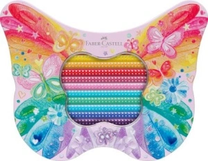 Set Cadou 20 Creioane Colorate Sparkle Butterfly Faber-Castell - Img 2