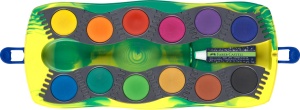 Acuarele 12 Culori Connector Dinozauri Verde Faber-Castell - Img 2