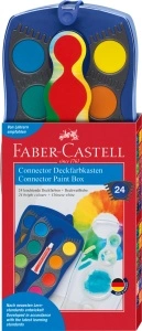 Acuarele 24 Culori Connector Albastre Faber-Castell