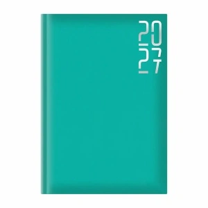 Agenda 2027 Artibest A5 datata, hartie offset alb, coperta turcoaz