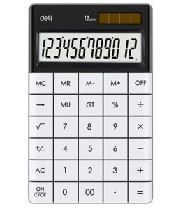 Calculator Birou 12 Dig Modern Alb Deli