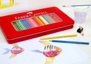 Creioane Colorate 60 Culori Cutie Metal-2 Faber-Castell - Img 2