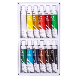Culori Acrilice 12 Culori 12ml Deli - Img 2