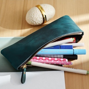 Etui Verde Piele Naturala - Img 3