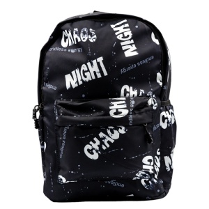 Ghiozdan Negru-Gri CNX NIGHT, 1 compartiment, 3 buzunare