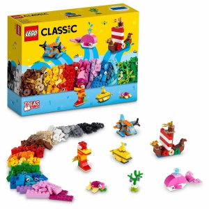 LEGO Classic, Distractie creativa in ocean, 333 piese - Img 1