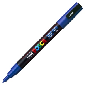 Marker UNI Posca PC-3M, varf rotund, 0.9-1.3mm, set 4 culori - Img 6