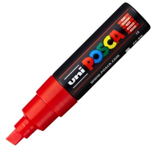 Marker UNI Posca PC-8K, varf tesit, 8.0mm, set 4 culori - Img 5