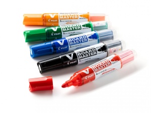 Marker Whiteboard Albastru 6mm Varf Rotund Vboard Pilot - Img 5