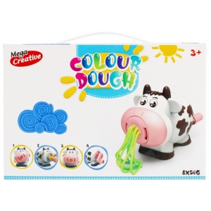 Plastilina Mega Creative Colour Dough, 8x50g, cu accesorii, vacuta, +3 ani, set 8 culori