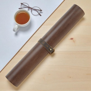 Protectie Birou Mouse Pad&Office Desk Mat Din Piele Naturala Maro - Img 5