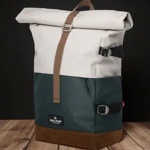 Rucsac Rollup Bicolor Crem Popcorn-Verde Walker