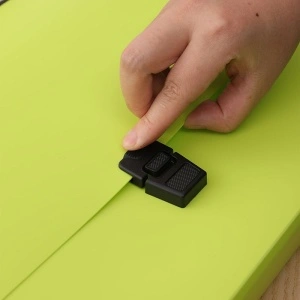 Servieta plastic Deli, cu maner, A4, 4cm, culori neon - Img 8