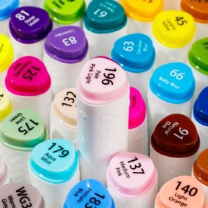 Set 12 Markere Sketching Vf. Dublu 1/7MM Cutie Plastic Color Emotion - Img 2