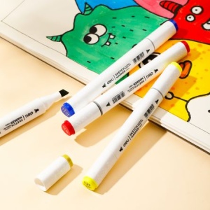 Set 24 Markere Sketching Vf. Dublu 1/7MM Cutie Plastic Color Emotion - Img 7