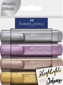 Textmarker Set 4 Metalizat 2024 II Faber-Castell