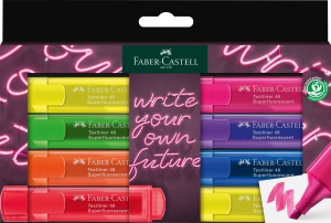 Textmarker Set 8 Superfluroscent Gen Z Cutie Carton Faber-Castell - Img 1
