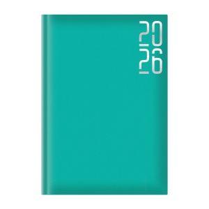 Agenda 2026 Artibest A5 datata, hartie offset alb, coperta turcoaz