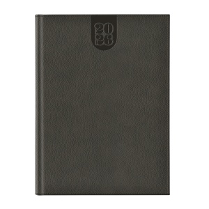 Agenda 2026 Dakota A4 datata, hartie ivory, coperta gri