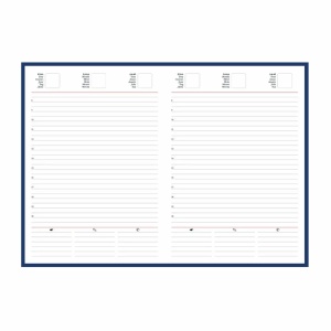 Agenda nedatata A5, hartie offset alb, coperta verde - Img 2