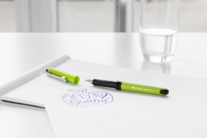 Blister Stilou Scolar Vario + 6 Cartuse Negru Faber-Castell - Img 2