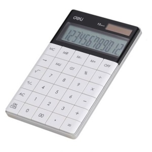 Calculator Birou 12 Dig Modern Alb Deli - Img 2