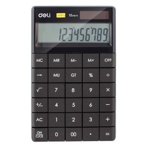 Calculator Birou 12 Dig Modern NegruDeli