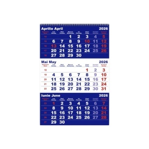 Calendar de perete TRIPTIC CLASIC 1 Albastru - Img 5