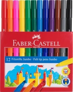 Carioca 12 Culori Jumbo Faber-Castell - Img 3