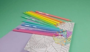Creioane Colorate 24 Culori Pastel Triunghiulare Kores - Img 3