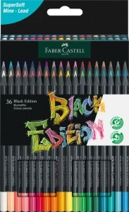 Creioane Colorate 36 Culori Black Edtion Faber-Castell