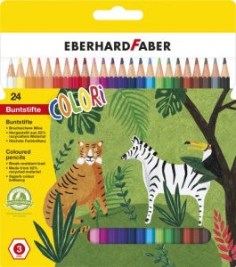 Creioane Colorate Plastic 12 Culori Eberhard Faber