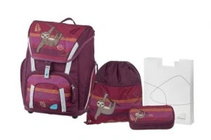 Ghiozdan Lazy Lewis Smart Roșu + Etui, Sac sport, Cut pt Cărți