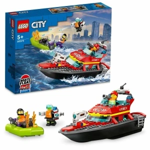 LEGO City, Barca de salvare a pompierilor, 144 piese