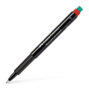 Marker Permanent Rosu F Multimark Faber-Castell