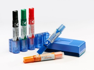 Marker Whiteboard Albastru 6mm Varf Rotund Vboard Pilot - Img 6