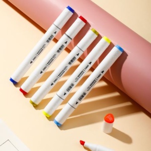 Set 24 Markere Sketching Vf. Dublu 1/7MM Cutie Plastic Color Emotion - Img 8