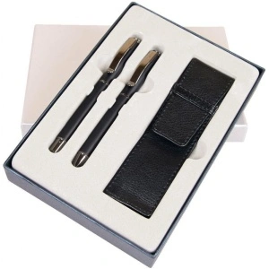 Set cadou stilou + pix + etui Cresco Exclusive negru
