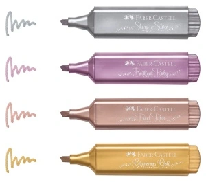 Textmarker Set 4 Metalizat 2024 II Faber-Castell - Img 2