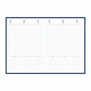 Agenda Adria A5, nedatata, hartie ivory, coperta gri - Img 2