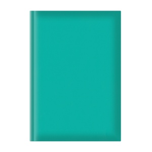 Agenda nedatata A5, hartie offset alb, coperta turcoaz