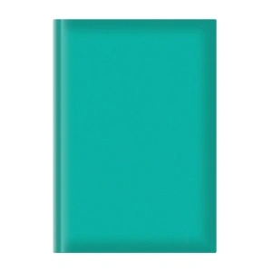 Agenda nedatata A5, hartie offset alb, coperta turcoaz