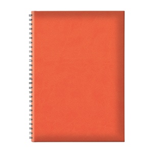 Agenda nedatata B5 TUCSON, hartie offset alb, spira ascunsa, coperta portocaliu