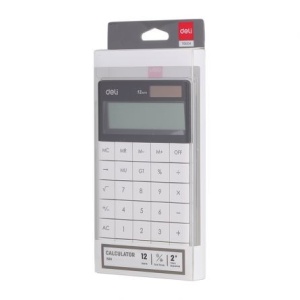 Calculator Birou 12 Dig Modern Alb Deli - Img 3