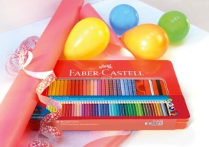 Creioane Colorate 48 Culori Cutie Metal Grip 2001 Faber-Castell - Img 4