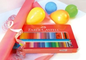 Creioane Colorate 48 Culori Cutie Metal Grip 2001 Faber-Castell - Img 4