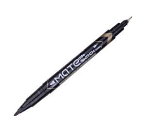 Marker CD 2 Capete 0.5/1mm Negru Deli - Img 1